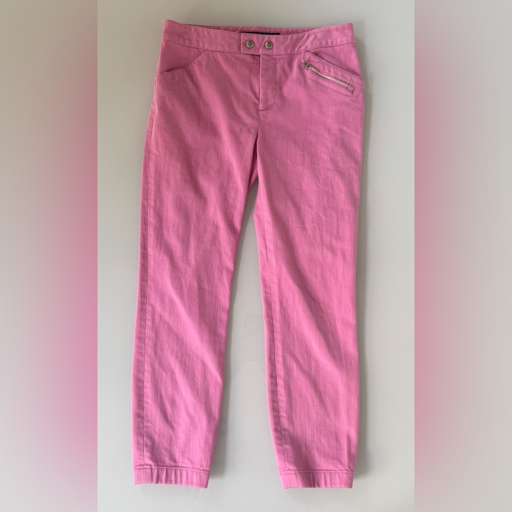 Women's Pink Slim Ankle Pants